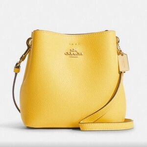 Coach Mini Town Bucket Bag In Retro Yellow